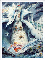 small lighthouse cartoon